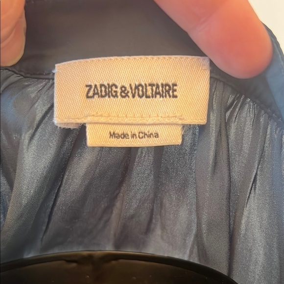 ZADIG & VOLTAIRE Tink Satin Blouse-Size 6 - Picture 4 of 4
